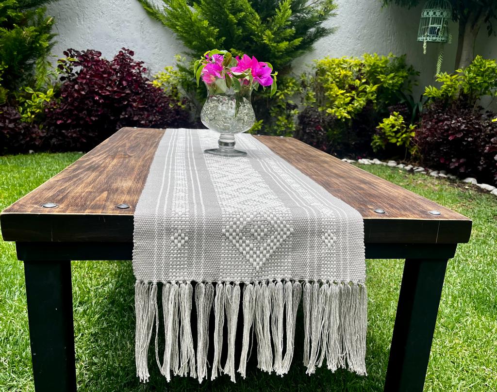 Casa Tlapali Beige Table Runner