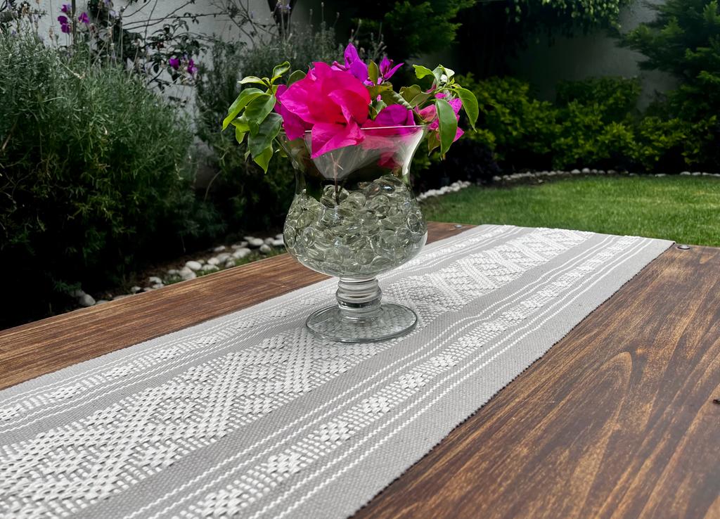 Casa Tlapali Beige Table Runner