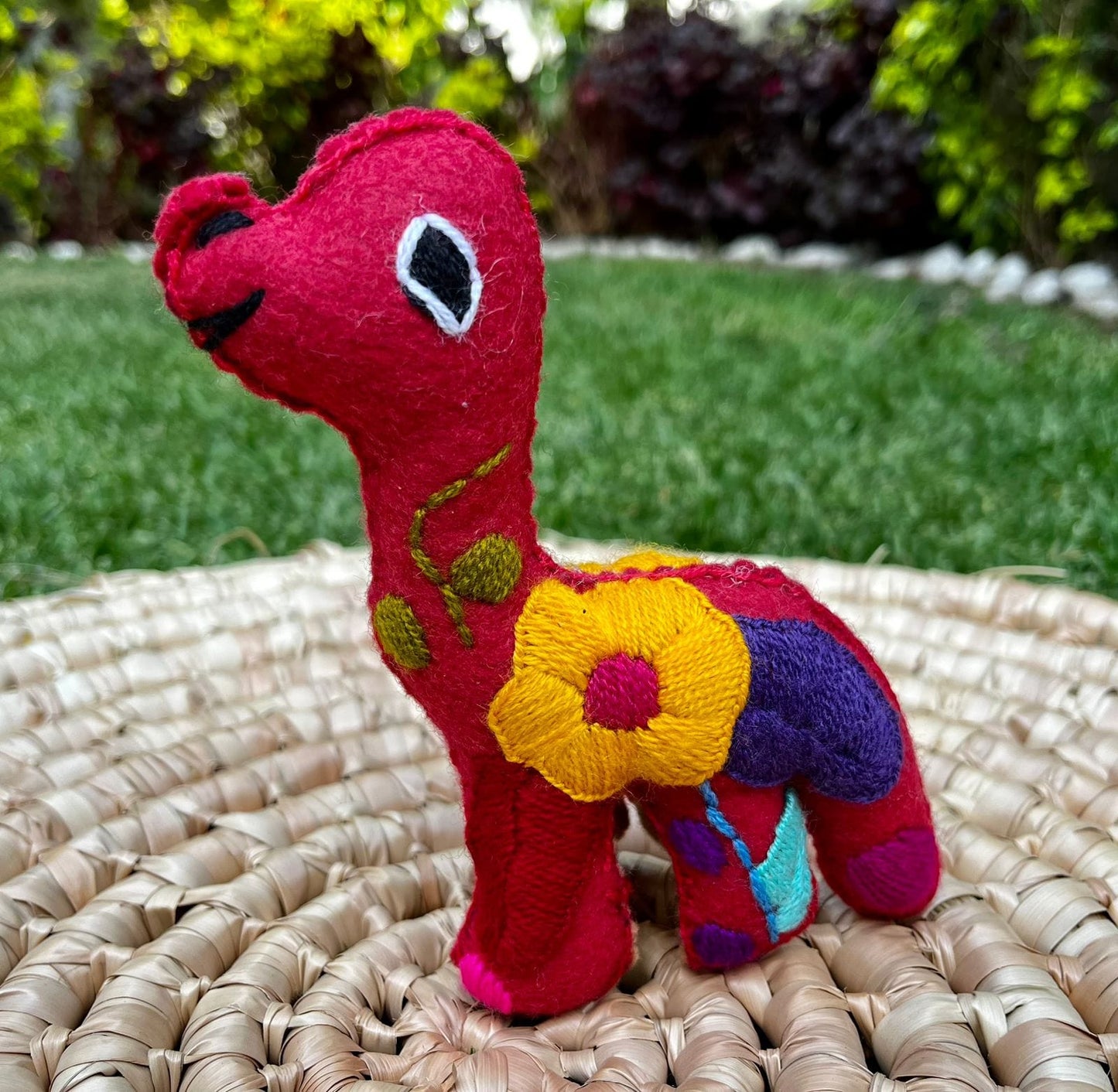 Casa Tlapali Chiapas Felt Embroidered Plush Toy Decoration