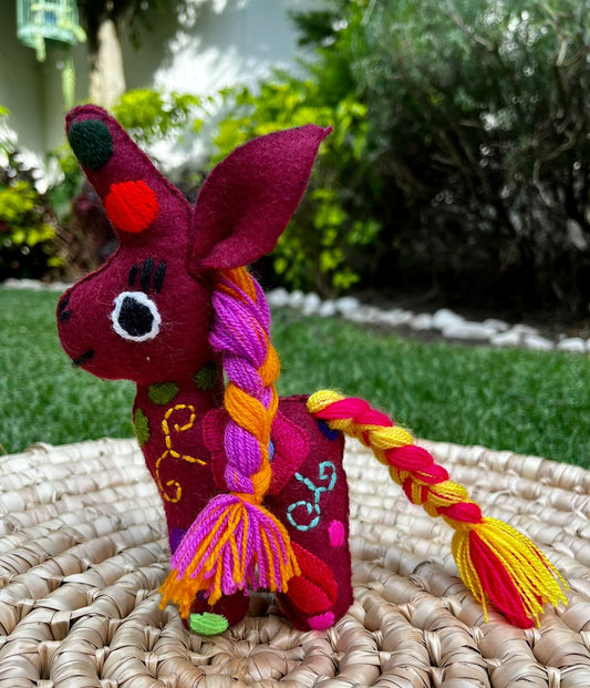 Casa Tlapali Chiapas Felt Embroidered Plush Toy Decoration