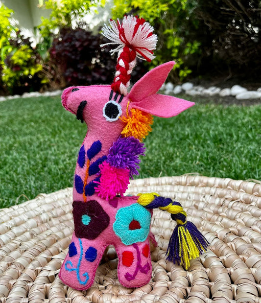 Casa Tlapali Chiapas Felt Embroidered Plush Toy Decoration