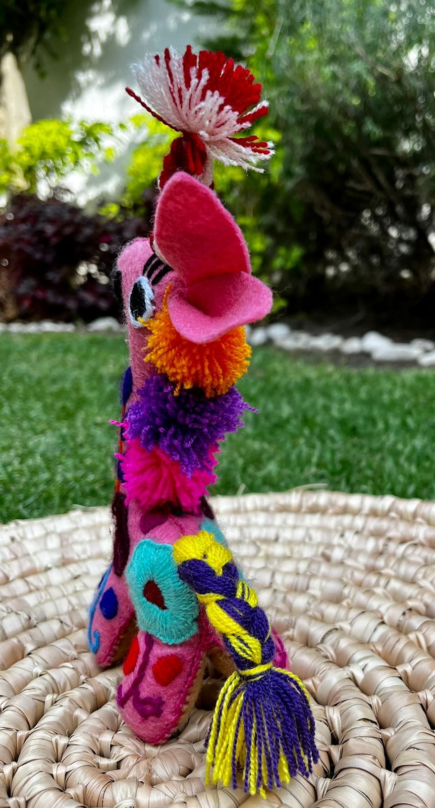 Casa Tlapali Chiapas Felt Embroidered Plush Toy Decoration