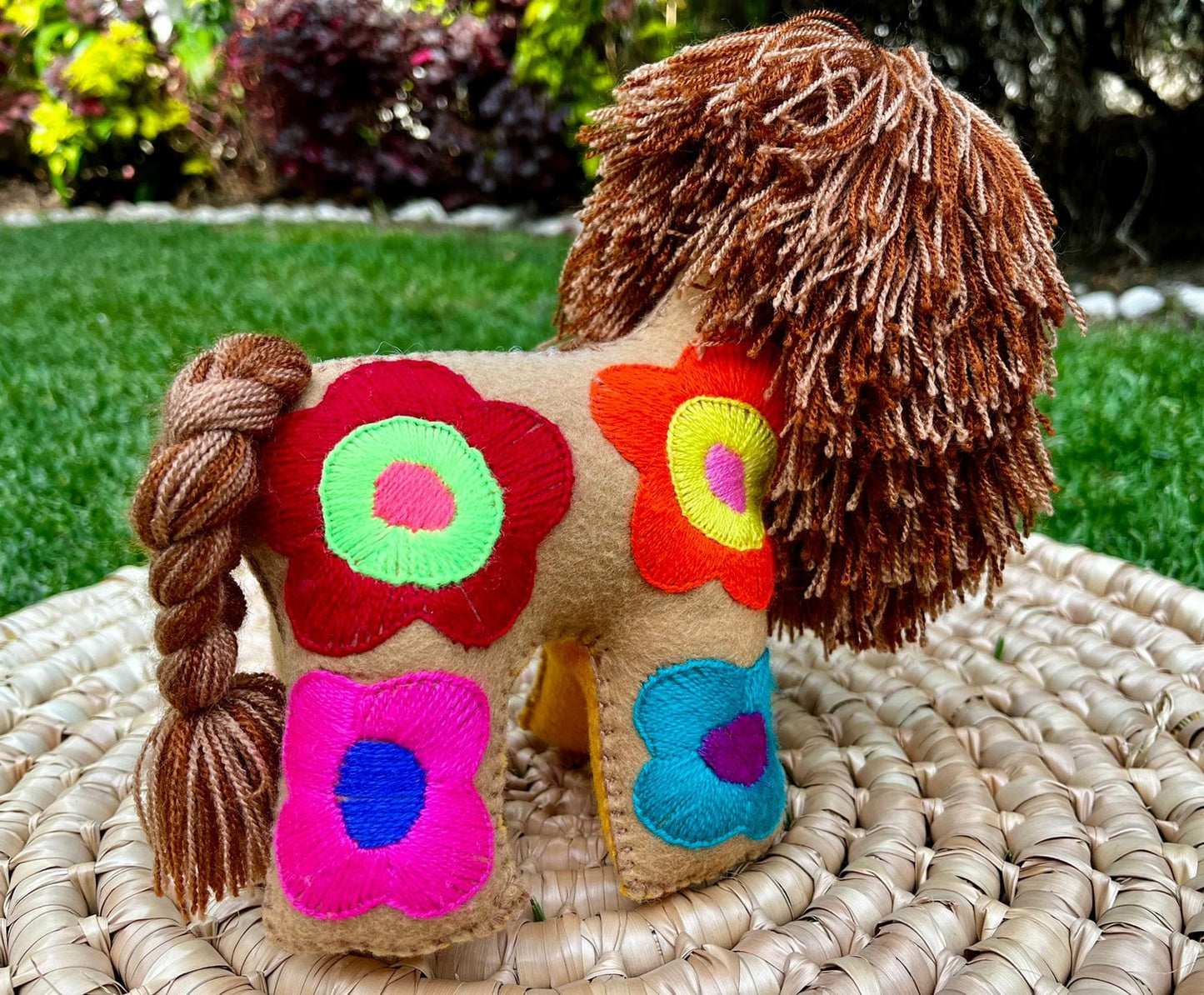 Casa Tlapali Chiapas Felt Embroidered Plush Toy Decoration