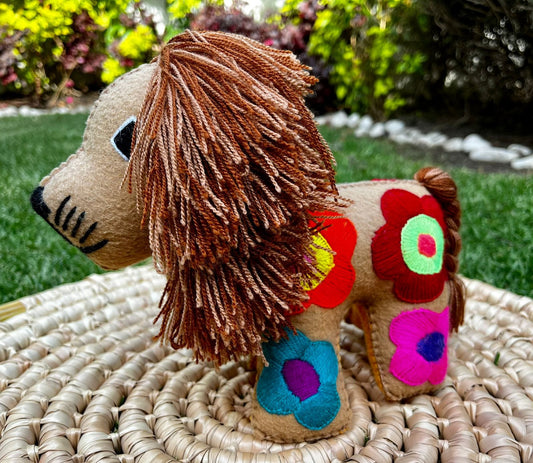 Casa Tlapali Chiapas Felt Embroidered Plush Toy Decoration