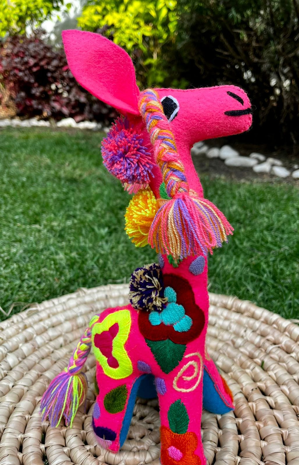 Casa Tlapali Chiapas Felt Embroidered Plush Toy Decoration