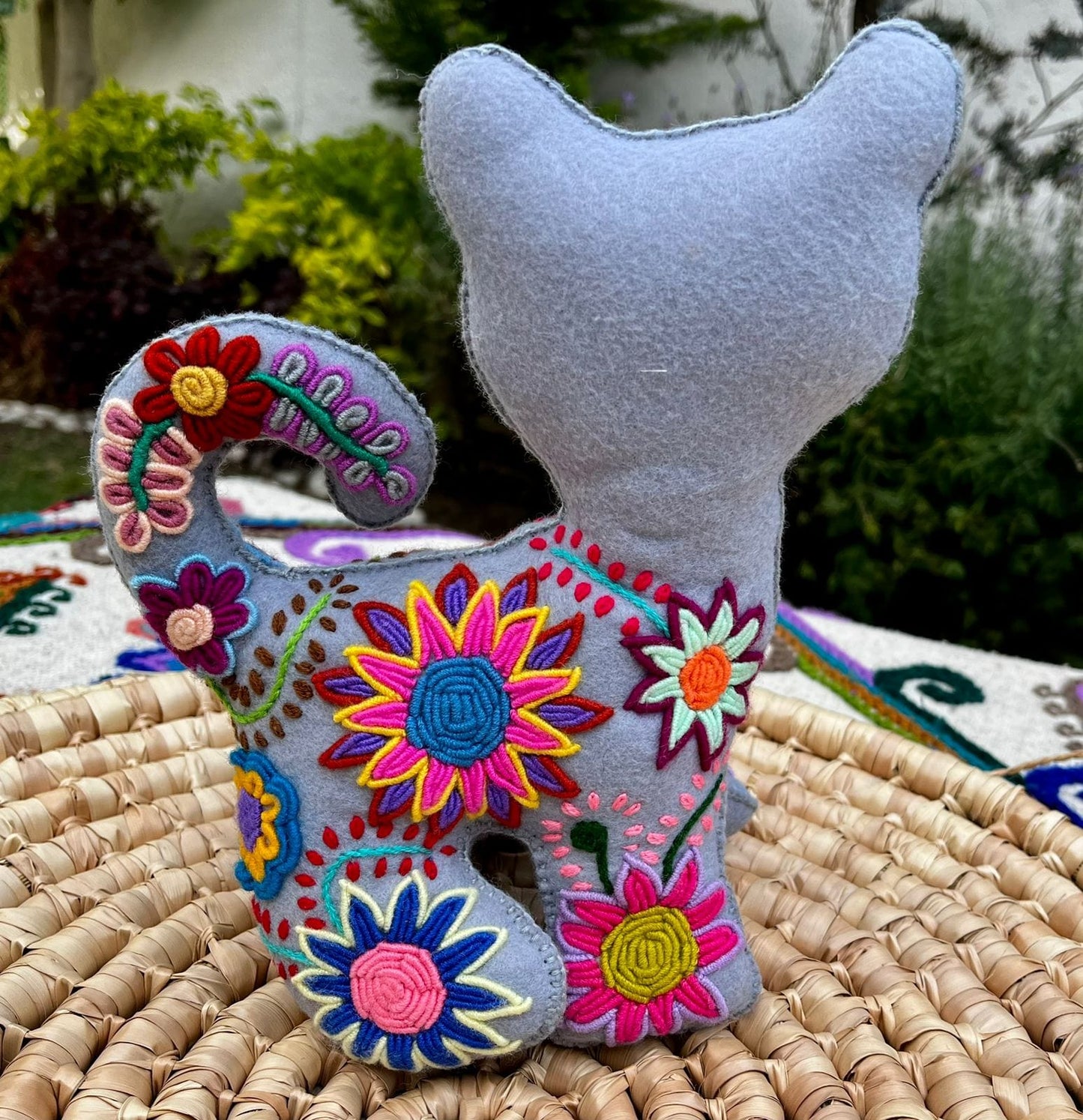 Casa Tlapali Chiapas Felt Embroidered Plush Toy Decoration