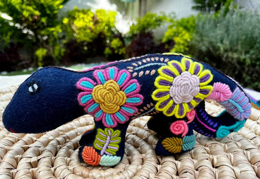 Casa Tlapali Chiapas Felt Embroidered Plush Toy Decoration