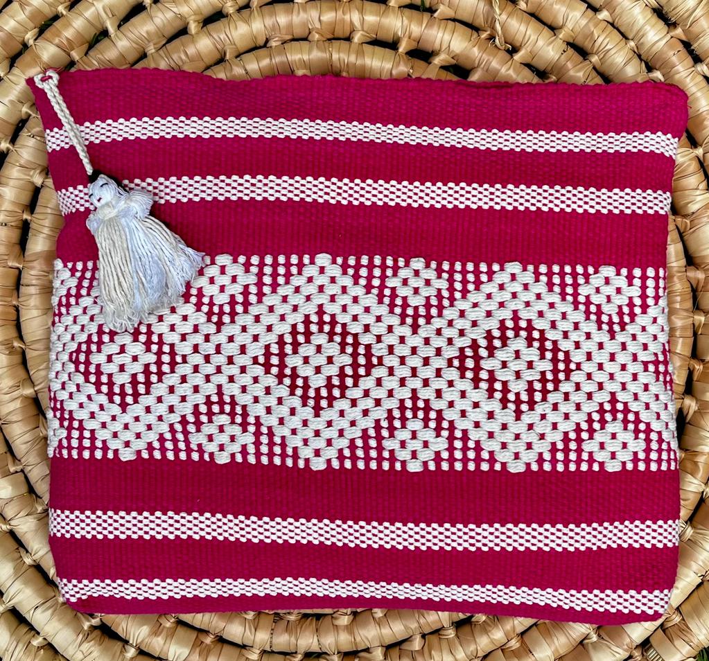 Casa Tlapali Oaxaca Clutch: Fuchsia