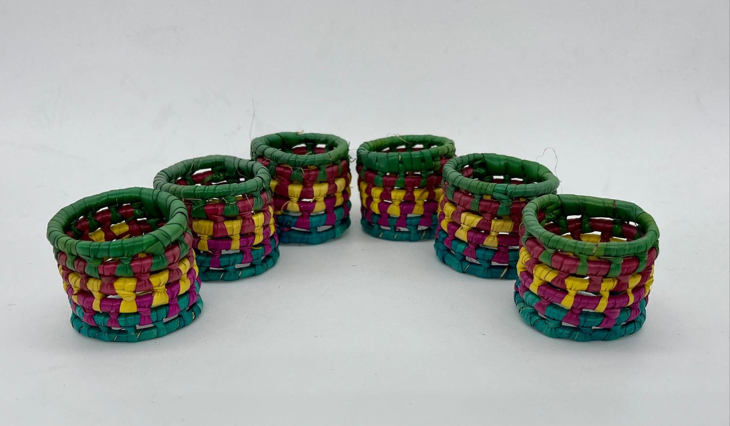 Casa Tlapali Hand-Woven Palm Napkin Rings