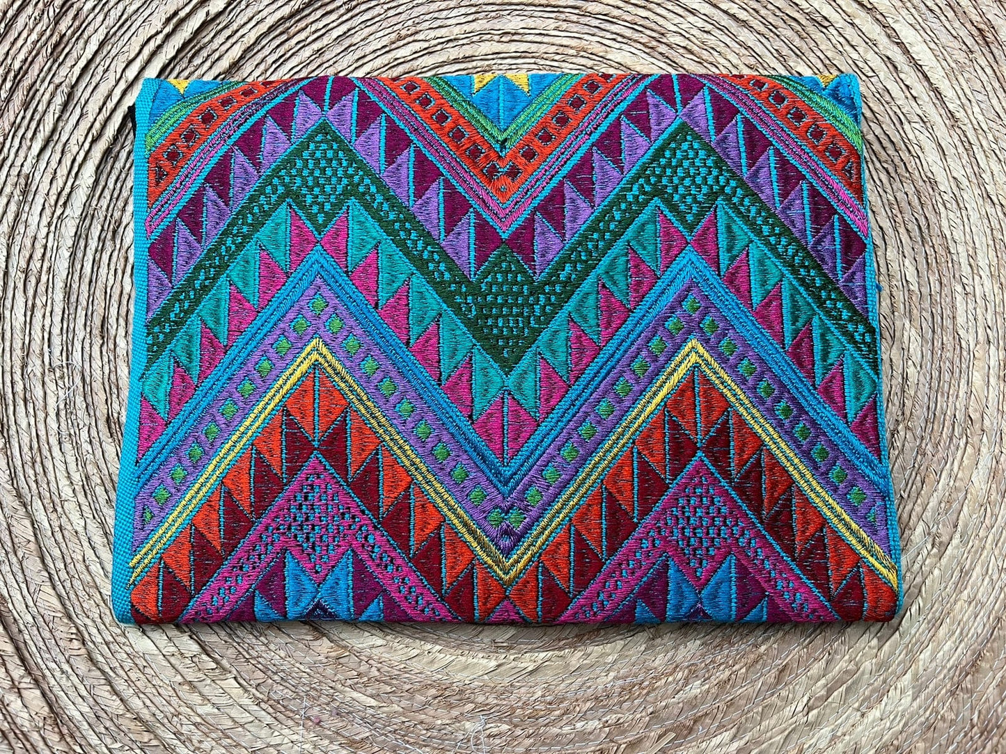 Casa Tlapali Embroidered Clutch with Tassels